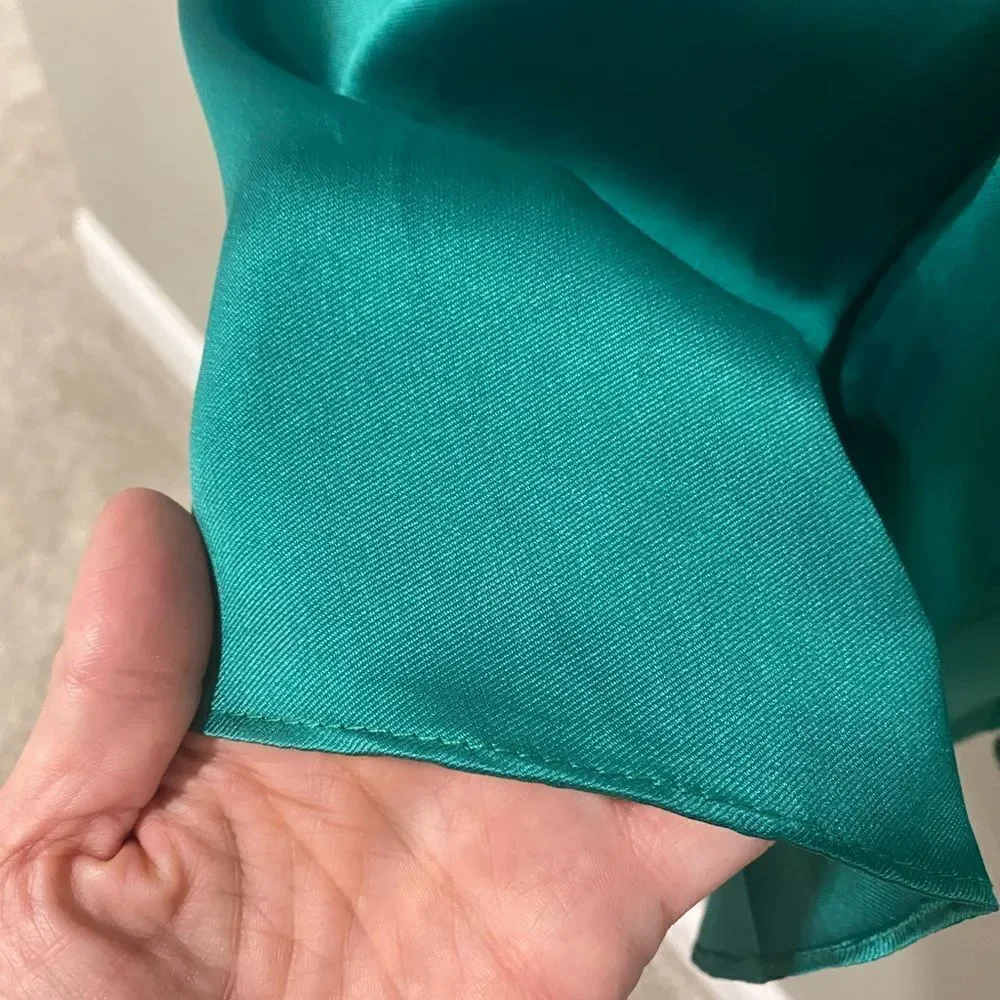 JVN By JOVANI Mini Party Dress Satin Green Size 2 - Picture 6 of 6